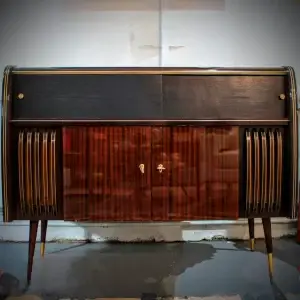 Restored German vintage HiFi console with high-res WiiM streaming and new turntable - Klaus by Steiner Audio