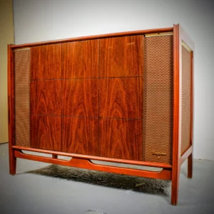 Restored Magnavox Astro-Sonic mid-century stereo console for sale with WiiM streaming - The Bruebeck